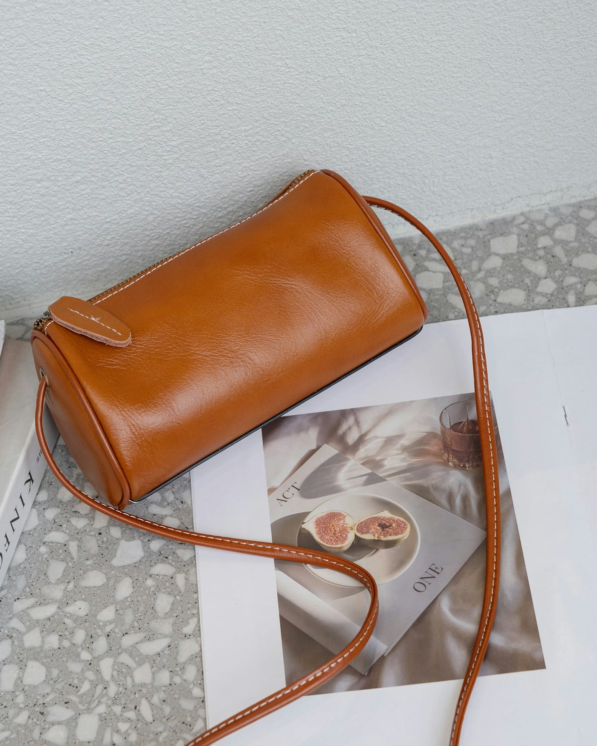 Pochette cognac