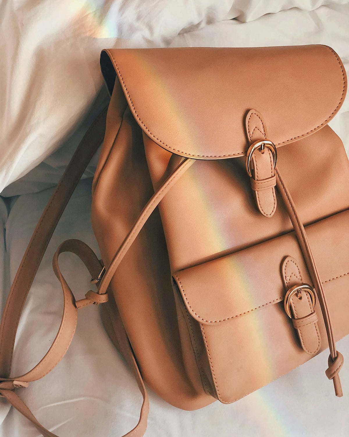 Sac à dos camel à boucles