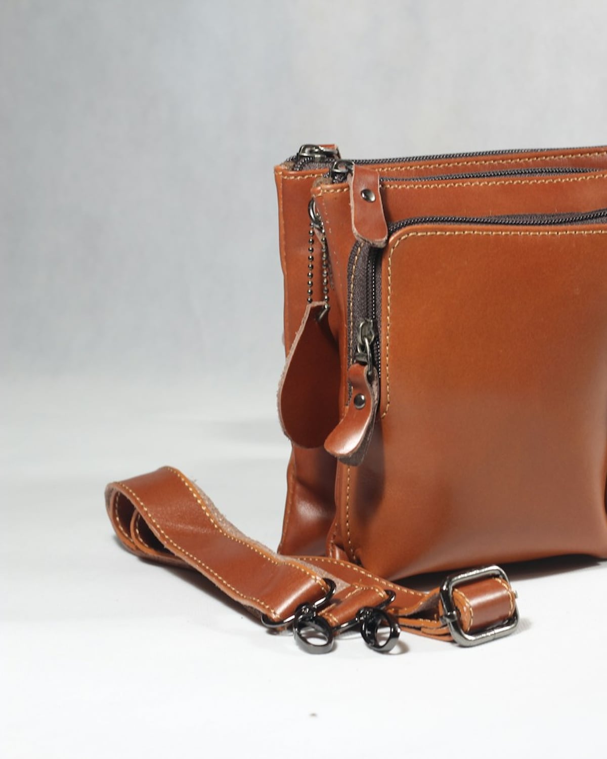 Sac seau cognac